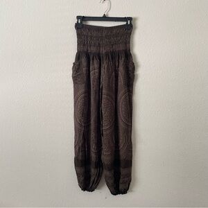 Bohemian Smocked Waist Pants